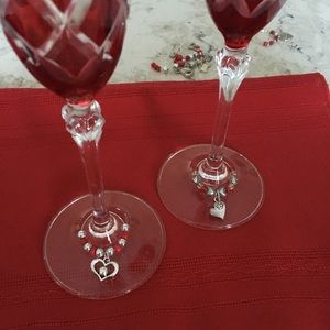 ❤️ Heart wine charms